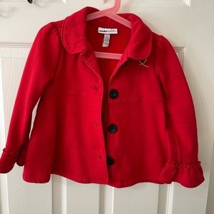 6T girl jacket red